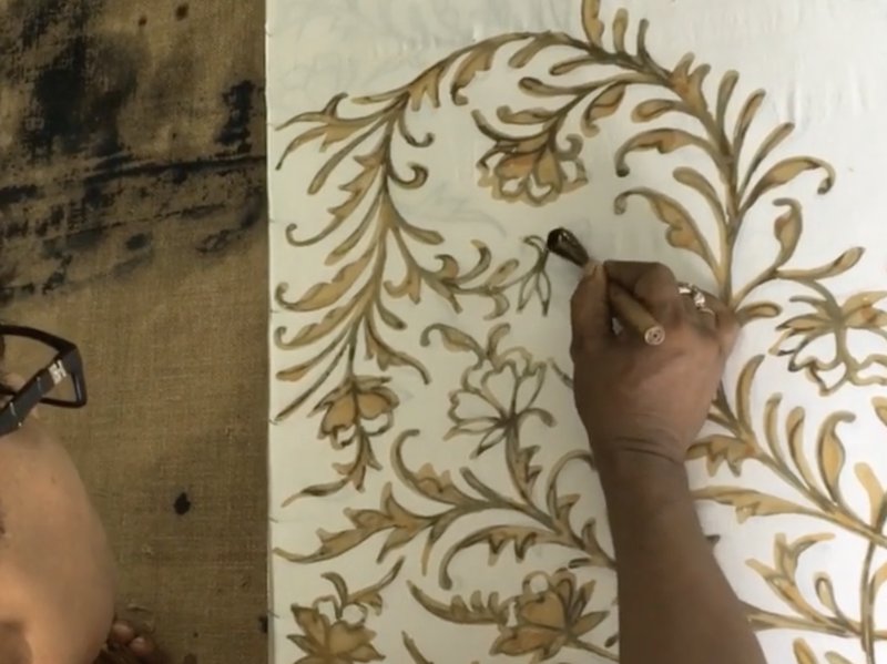 Dhaka Bangladesh Textile Heritage Inspiration for Tuba Ahsan Paintings