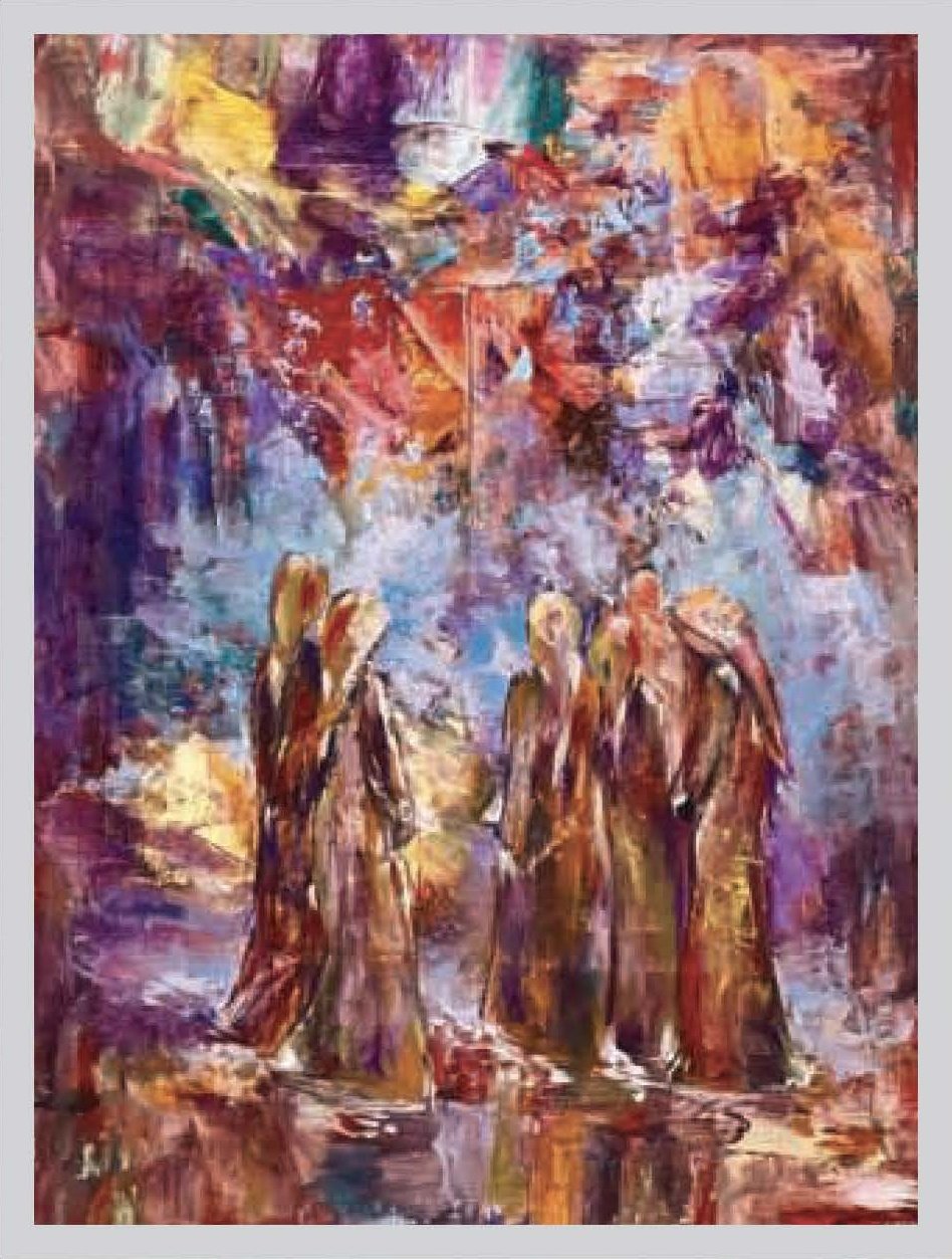Anatolian Women Contemporary Turkish Oil Painting by Tuba Ahsan
