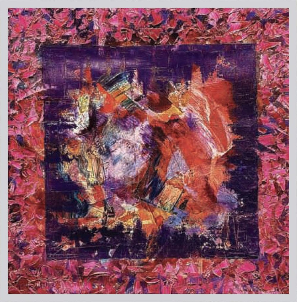 Nexus Abstract Contemporary Oil Painting by Tuba Ahsan 2024